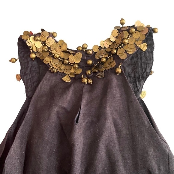 REMARK Statement Metal Coin Embellished Dress Size M - Picture 7 of 10